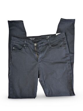AG Farrah Skinny High-Rise Black Jeans Size 28R | Premium Cotton Modal Blend